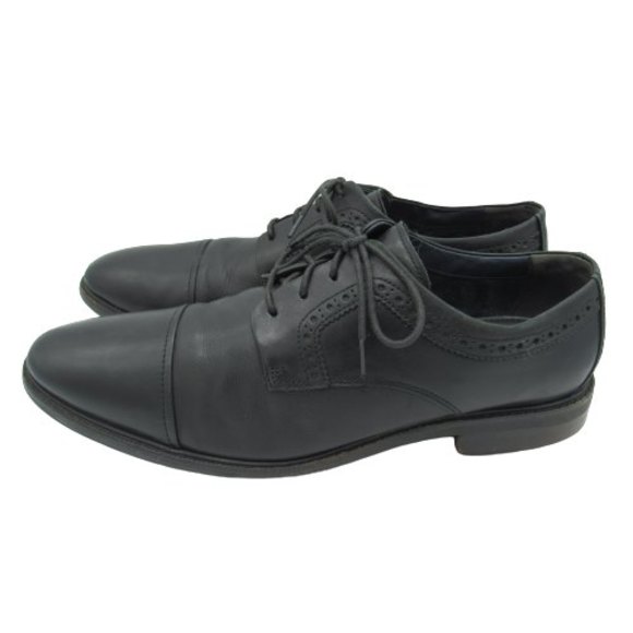 Cole Haan Men Size 10.5 Buckland Cap Toe Oxford Leather Black Dress Shoes C28881 main image 11